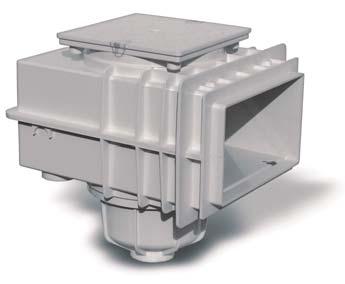 medencéhez, hófehér / V10 type skimmer for concrete pool, snow
