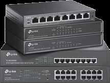 Power over Ethernet TP-Link PoE Switch termékcsaládok A TP-Link Power over Ethernet (PoE) switcheit a 802.3af PoE vagy a 802.