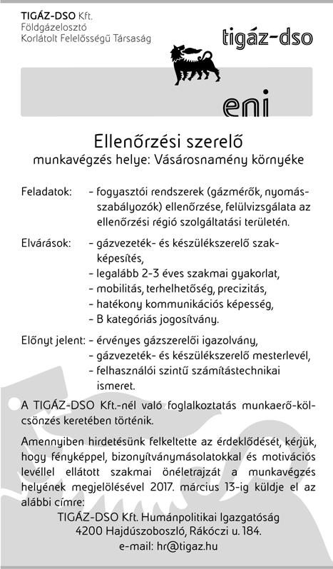 NYÍRBÁTOR,ÁRPÁD U. 176. TEL: 06-20/320-5385 40551 Mátészalka Megjelenik: Mátészalka, Nyírbátor, Kisvárda, Fehérgyarmat, Vásárosnamény, Nagyecsed, és vonzáskörzeteiben Lapzárta: szerda 16.