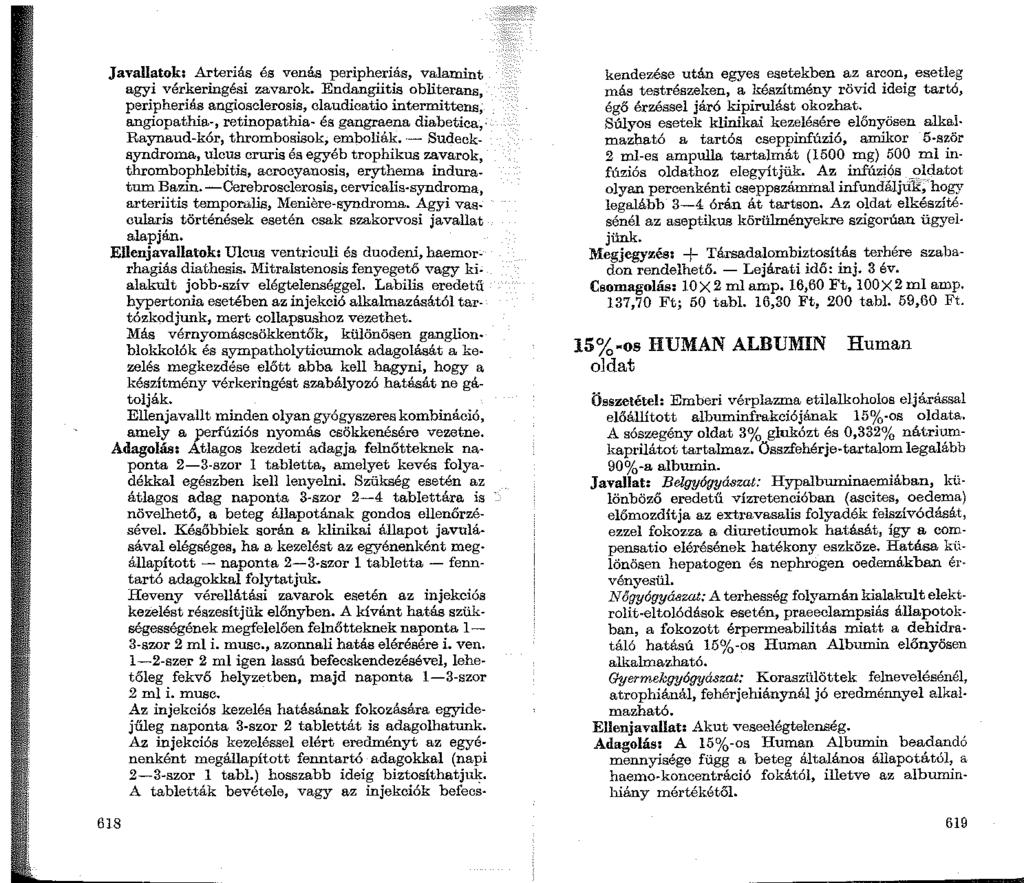 Javallatok;.A.rteriás és venás peripheriás, valamint agyi vérkeringési zavarok.
