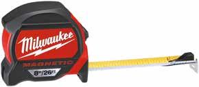 Milwaukee VERSENYTÁRS KOMPAKT MÉRŐSZALAGOK Nylon bevonatú védőréteg törmelék, szennyeződés és víz ellen ABS