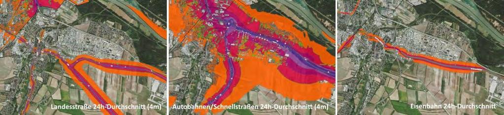 Schwechat területén zajforrásként főleg az osztrák A 4-es keleti autópályát (Ost Autobahn), valamint az S 1 bécsi külső gyorsforgalmi utat (Wiener Außenring Schnellstraße) kell megemlíteni, amely a