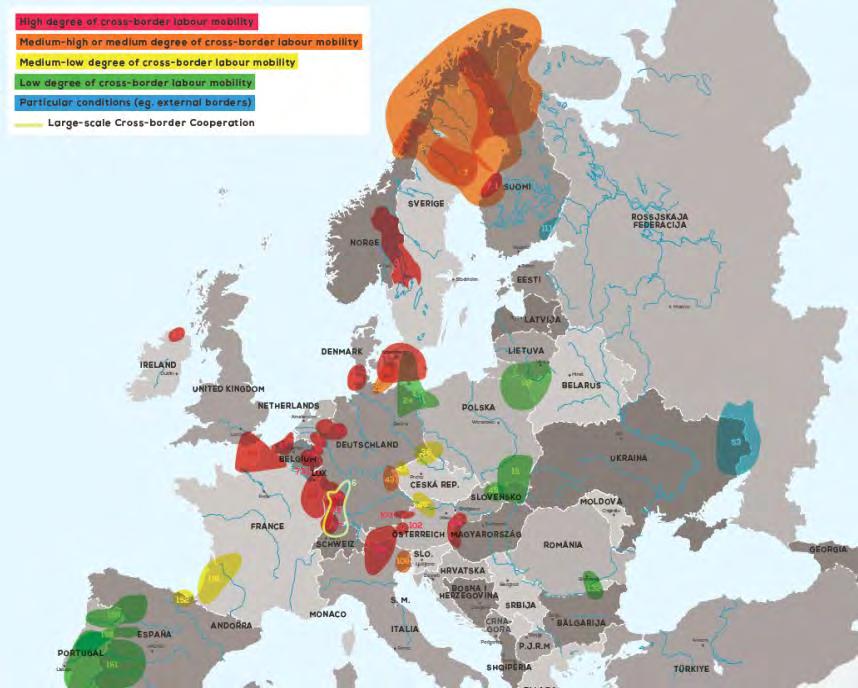 Ausztria és a Cseh Köztársaság közötti munkaerő-piaci mobilitás hasonlóan csekély jelentőségű (lásd 30. ábra).