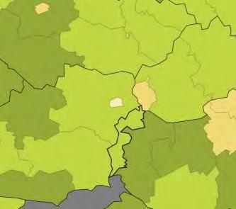 ábra: Halálos kimenetelű közúti balesetek / millió lakos (2003, 2006, 2009 és 2013; Eurostat 2015) A közlekedésbiztonság európai összehasonlításában - Alsó-Ausztria, Burgenland és Steiermark
