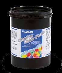 32-35 parts water for 100 parts by weight by Ultratop Loft W Thickness of each coat (mm): 1 Density of mix (kg/m 3 ): 1,600 ph of mix: 11 Application temperature: from +5 C to +35 C Workability time: