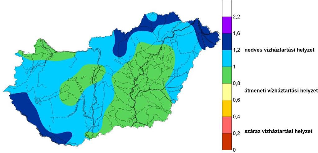 GVM Átlagosan csapadékos áprilisi időjárás esetén) Az átlagosnál csapadékosabb áprilisi időjárás esetén) Az Integrált vízháztartási tájékoztató, operatív aszály- és vízhiány értékelés című kiadványt