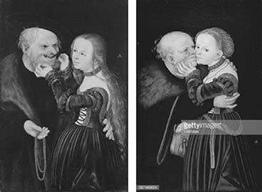 (átmérő: 12,1 cm) Idősebb Lucas Cranach és műhelye: Össze nem illő pár, 1530 Düsseldorf, ugyanez 153?