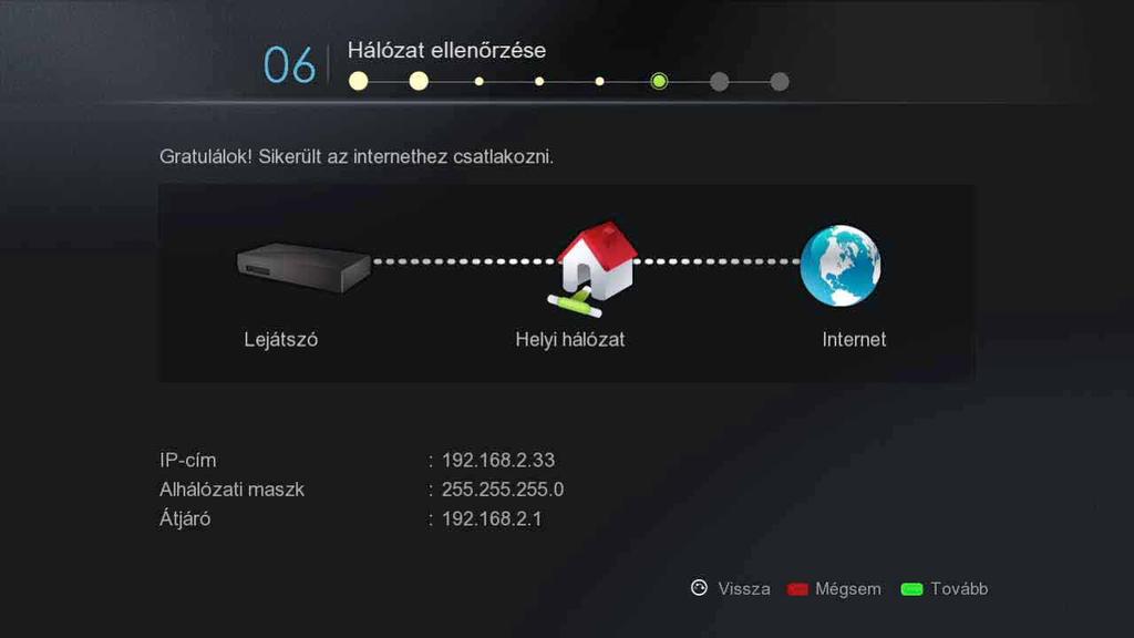 www.popcornhour.hu Ellenőrizze az internet- és hálózati kapcsolatát!