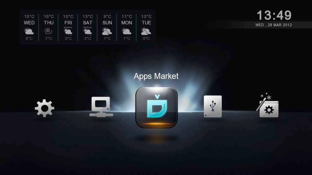 10. Apps Market www.popcornhour.hu Lépjen be a Syabas Apps Marketbe, ahol ingyenes és prémium alkalmazásokat szerezhet TVjéhez!