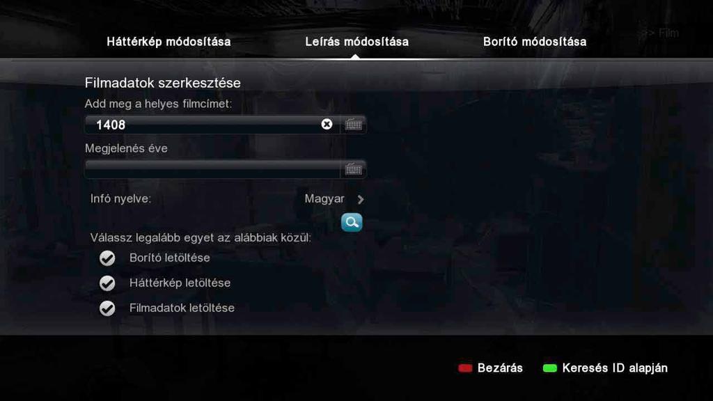 Popcorn Hour A-300 felhasználói kézkönyv Ebben a példában eltávolítottuk a zárójeles évszámot a címből, és próbáltuk még inkább