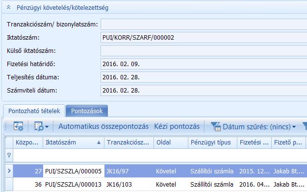 A korrekciók a legtöbb esetben automatikusan elkészülnek az előre beállított szabályok és határértékek figyelembevételével.