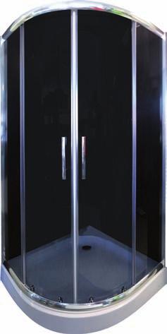 2 Zuhanykabinok 1602XQ/80/0 Méret: 800x800x2050 mm tolóajtóval, tálcával, 1602XQ/90/0