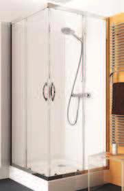 Rekord Szögletes zuhanykabin 80 x 80 cm és 90 x 90 cm tolóajtóval Biztonsági üveg Üvegvastagság: 4 mm Állítható Magasság Bejáratszélesség Nettó listaár ikkszám Betét - üveg Idomszín PKDK80222003