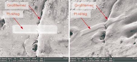 2. táblázat. A mirkrokeménységméréshez használt fõ paraméterek és a maximális behatolási mélység Terhelõerõ Terhelésfelfutási Erõtartási Max.
