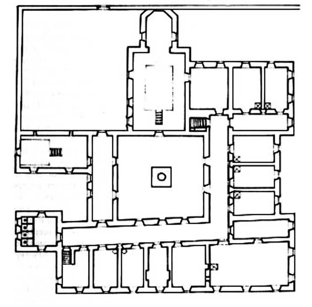 2003) A diósgyőri kolostor alaprajza a