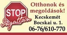 ár: 12 MFt 30/197-6543 KECSKEMÉT belvárosában 2017-es kulcsra kész átadással 8 lakásos társasházban lakások eladók. Kecskemét, Bocskai u. 1. 30/616-2143 LADÁNYBENÉN, 2500 nm telken, erdős környezetben, felújított 60 nm tanya, melléképületek, garázs, műhely eladó.