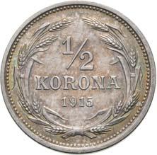 /unter Krone Jahreszahl/ 1892 Rv: babérkoszorúban /im Lorbeerkranz/ 2 / K B 3,34 gr.