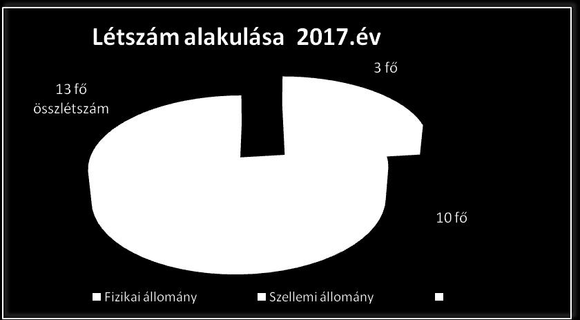 2017. évi tervezett Létszám: A Füzesgyarmati Városgazdálkodási KFt 2016 - s évet 21 fő foglakoztatásával kezdte el, 2016.
