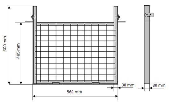 2.1.3.3 Reaktorállvány 18. ábra Külső keret A reaktorpaneleket egy kétszintes 4x4x2 mm-es zártszelvényből készült állványzat tartja (19.