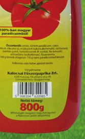 125, 20 Kőrösi ketchup 800