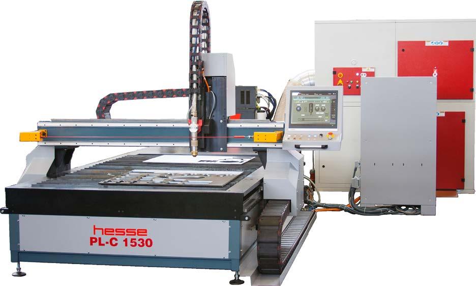 HESSE by DURMA PLC nagy felbontású CNC plazmavágókészlék BY DURMA Bemutatásra kész a csarnokunkban PLC 150 modell HYPERTHERM HPR 10 XD plazmaforrás True Hole technológiával BECKHOFF CNC vezérlés