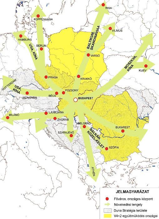 Vasút-hajó összeköttetés Előfeltételei: Áru Hozzáférés (hajó-vasút átrakási lehetőség a Dunán csak Győr-Gönyű Komárom Budapest Dunaújváros Kikötőkben adott.