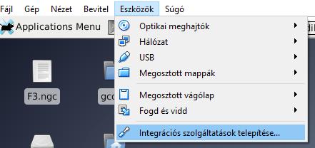 7. ábra: Integrációs szolgáltatások telepítése Indítás, G-kód módosítása LinuxCNC indítása 8.