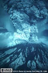 Magmás robbanásos vulkáni kitörések Kitörési felhő Szemcseméret-szerinti osztályozás a kitörési felhőn belül Harangi Szabolcs (2008): Vulkanizmus 6.