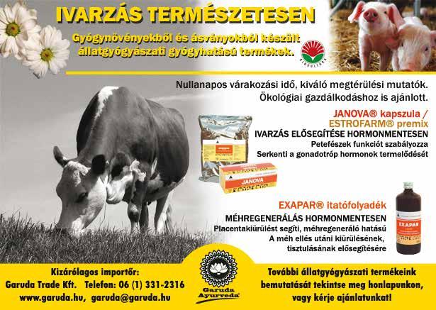 TERMÉSZETES MODERN ALTERNATÍVA IVARZÁSRA A gazdasági haszonállatok egyik legfőbb haszonteremtő képessége az utódok létrehozása.