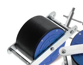 Fékezőgörgők // 1200 kg-ig Leírás: Ahhoz, hogy a szállítandó áru állandó sebességgel haladjon a gravitációs görgős pályán, bizonyos távolságonként fékezőgörgőt kell beépíteni.
