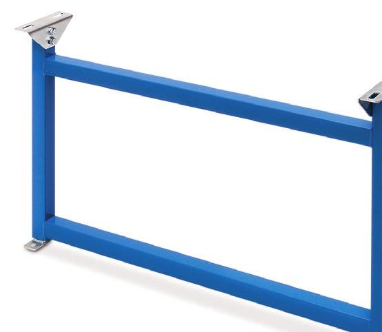 Tartozékok // S1 típusú támasztóbakok nagy teherbírású görgős pályákhoz S1 támasztóbak stabil 40 x 40 x 2 -es zártszelvény konstrukció fokozatmentesen állítható magasság csuklós lemezekkel a pálya