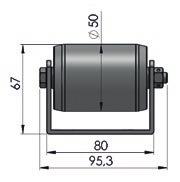Görgős raklapsínek // 160 kg/görgő teherbírással Görgős raklapsínek 2. sz.