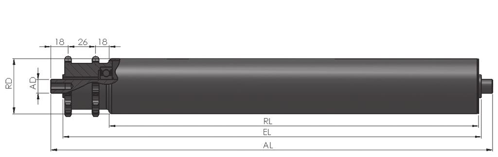 Hajtott támasztógörgők // 350 kg-ig 2K-ST-5 / 8-Z15 Felhasználási területek: Csapágyazás: nehéz termékek hajtott görgős pályán történő szállítására pormentes és száraz környezetbe Tulajdonságok: -5 C