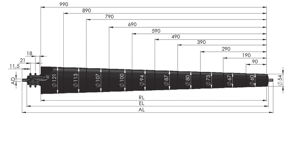 Hajtott támasztógörgők // 80 kg-ig KFR50-2K-ST-1/2-Z14-fix/összehordó/hegesztett Felhasználási területek: Ellencsapágy: Hajtás: Kiválasztás: közepesen nehéz termékek hajtott görgős pályán történő