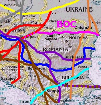 Coridorul Budapesta - Odesa (Versiunea 7, Mai 2006) 13 denumit în continuare Coridorul Budapesta - Odesa (Budapest - Odessa Corridor, BOC) va reduce disproporţia majoră între densitatea reţelei din