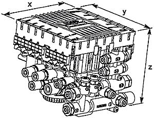 10 bar A TEBS E modulátor (Prémium, Standard (szabvány), Multi-Voltage) méretei TEBS E MODULÁTOR PEM NÉLKÜL TEBS E MODULÁTOR PEM-MEL (ALUMÍNIUM) TEBS E MODULÁTOR PEM-MEL (MŰANYAG) X szélesség: 224,0