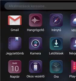 Képernyő és kijelző Alkalmazások parancsikonjainak hozzáadása a főképernyőhöz A gyakran használt