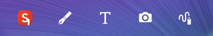 S toll funkciók S Note Bevezetés Gondolatai és ötletei rögzítésével testreszabott jegyzeteket hozhat létre. Beilleszthet multimédiás fájlokat, vagy készíthet fotójegyzeteket.