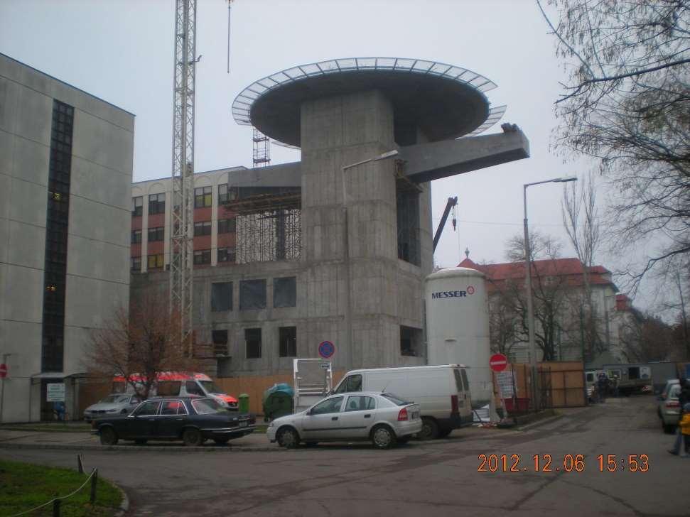 Korházi helikopterleszálló hó- és jégmentesítő fűtése,