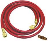 Univerzális adapter LP 1234yf 007950026670 Klímagép R1234yf hűtőközeg tömlő, piros, 2,5m, 1/4 SAE 007950024950 Univerzális
