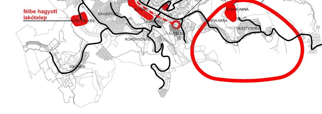166 2.1-2. ábra: Komló probléma térképe 2.1.6 Közlekedés Nagytérségi szempontból közlekedés földrajzilag a település nem fekszik kedvező helyen.