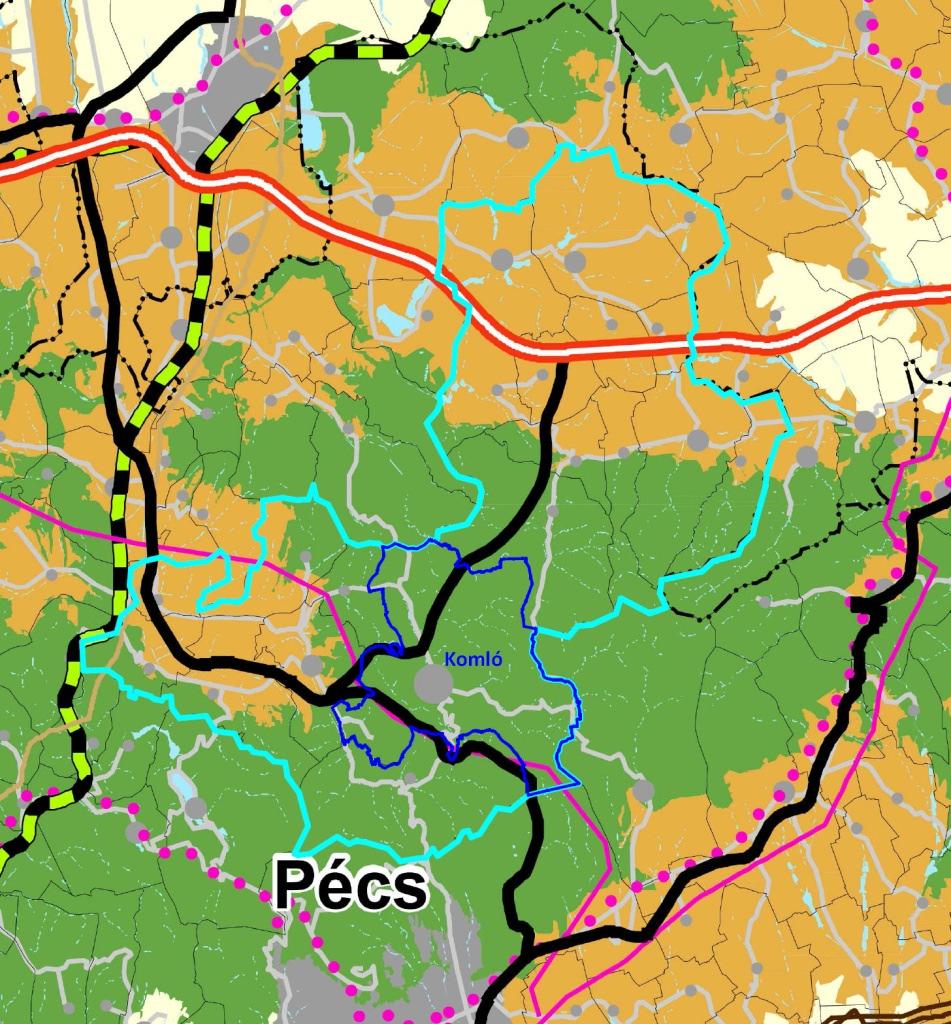40 9. (5) b: az országos jelentőségű műszaki infrastruktúra-hálózatoknak a tervezési területre vetített hossza legfeljebb ±10%-kal térhet el az ország szerkezeti tervében megállapított