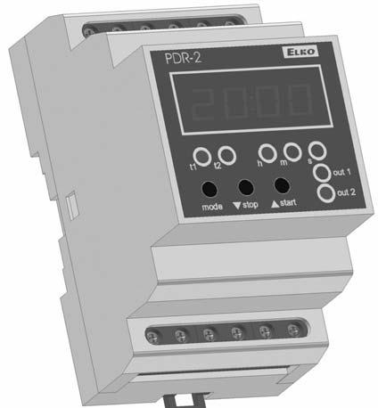 Programozható digitális relék PDR/A, PDR/B multifunkciós, programozható digitális relé 4 digites piros ED kijelzővel a beállítás és vezérlés gomb segítségével történik felhasználóbarát beállítás