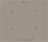 Programozható időzítés 58 cm széles modell WHIRLPOOL CM 928/B INDUKCIÓS FŐZŐLP 6 Érzék automata programok