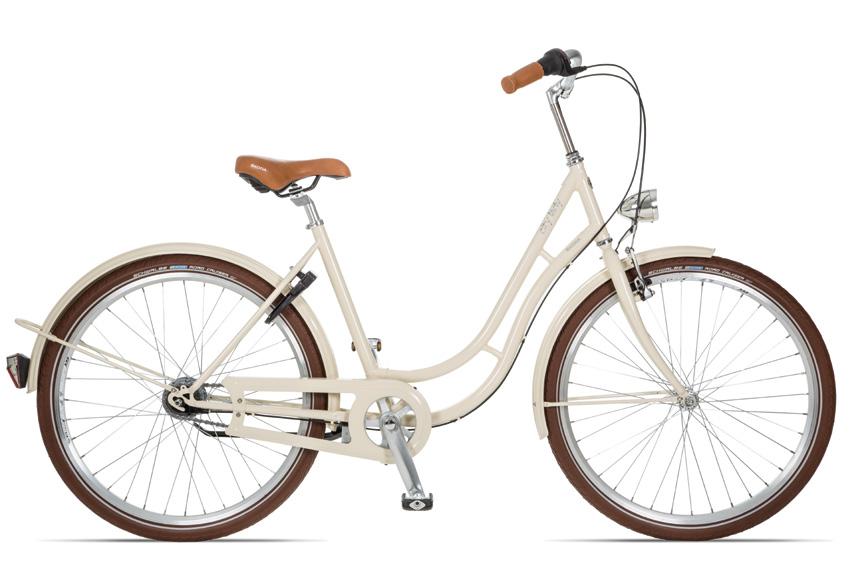 Súly 16 kg Váz Acél Villa Acél Hajtókar Aluminium, 38T M-Wave Első kerékagy Aluminium, 36 holes Hátsó kerékagy Shimano Nexus Inter 7 Sebesség 7 Első fék Shimano Hátsó fék Coaster brake Gumi Bézs