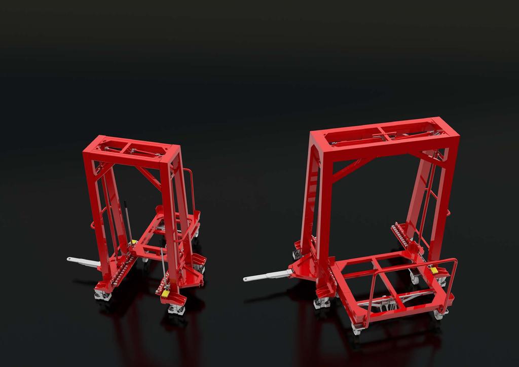 VONTATMÁNYOK KÉT MÉRETBEN TWO SIZES OF PLATFORMS A V-Liner két standard verzióban érhető el, amelyek különféle konténerek szállítását teszik lehetővé.