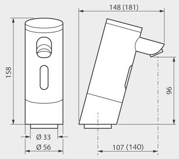 Technische Daten/Technische gegevens/ Caractéristiques techniques / Technical data / Műszaki adatok Pression d écoulement (min - max): 0,5-5,0 bar Robinet de débit: 5 l/min.