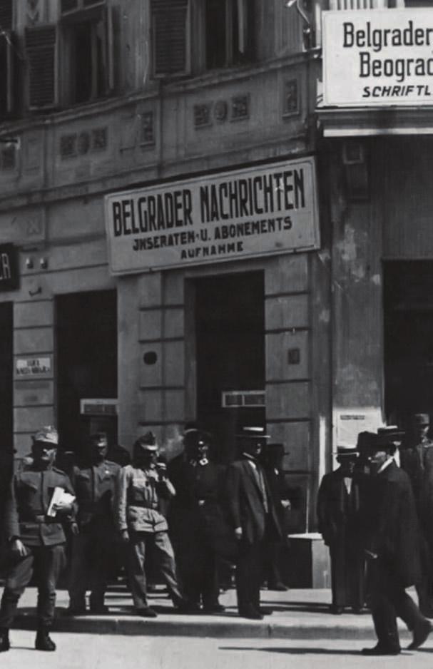 ЖИВОТ У ОКУПИРАНОЈ СРБИЈИ 1915 1918. тела погинулих грађана. Индустријски и трговачки део града био је опљачкан, а културна баштина уништена. Тек у пролеће 1916.