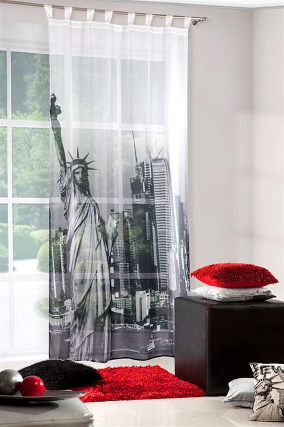 NYOMTATOTT KÉSZFÜGGÖNY FIR/NEWYORK/5
