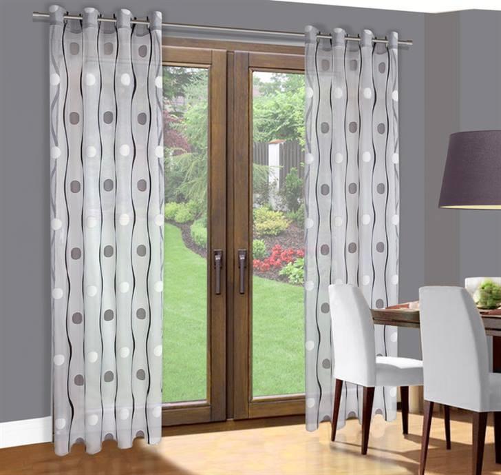 ORGANZA KÉSZFÜGGÖNY FIR/RUMBA/B+BEŻ 140X250 PRZE (108) 48% poliester 52% wiskoza 16840